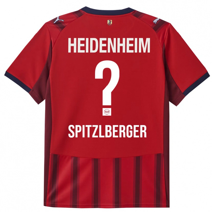 Danxen Kinderen Tyler Spitzlberger #0 Rood Marineblauw Thuisshirt Thuistenue 2025/26 T-Shirt