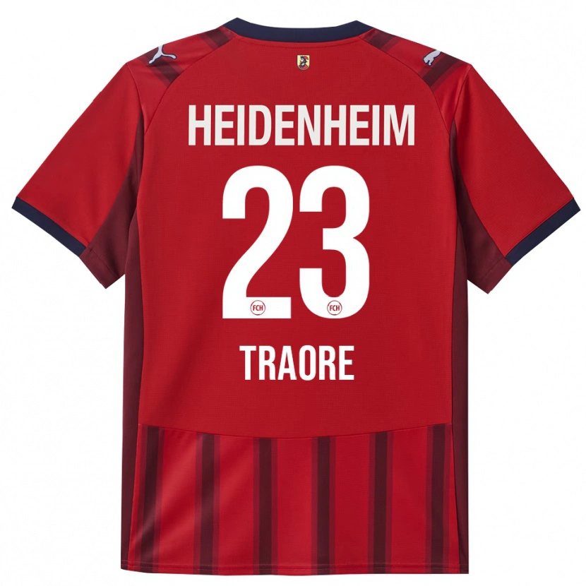 Danxen Kinderen Omar Traoré #23 Rood Marineblauw Thuisshirt Thuistenue 2025/26 T-Shirt