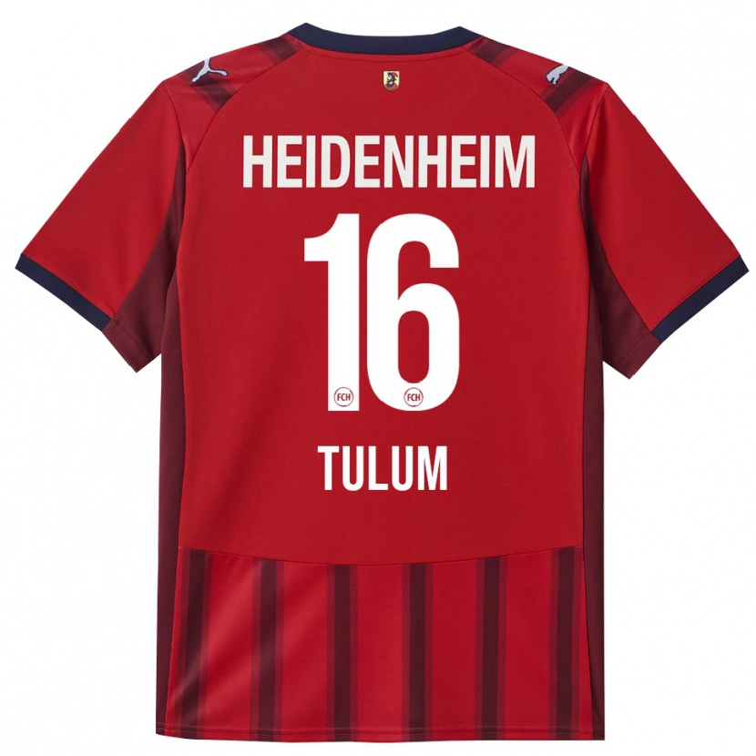 Danxen Kinderen Melih Tulum #16 Rood Marineblauw Thuisshirt Thuistenue 2025/26 T-Shirt