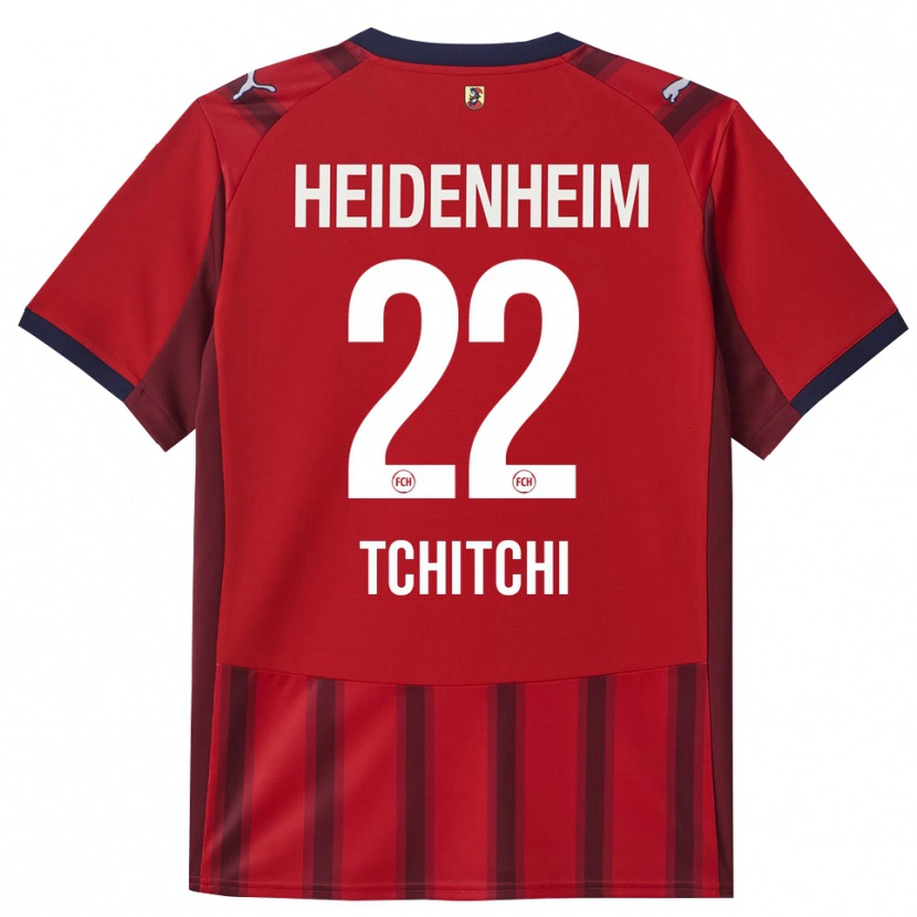 Danxen Kinderen Dahrel Tchitchi #22 Rood Marineblauw Thuisshirt Thuistenue 2025/26 T-Shirt