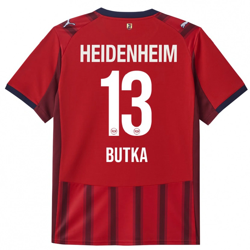 Danxen Kinderen Luka-Viktor Butka #13 Rood Marineblauw Thuisshirt Thuistenue 2025/26 T-Shirt
