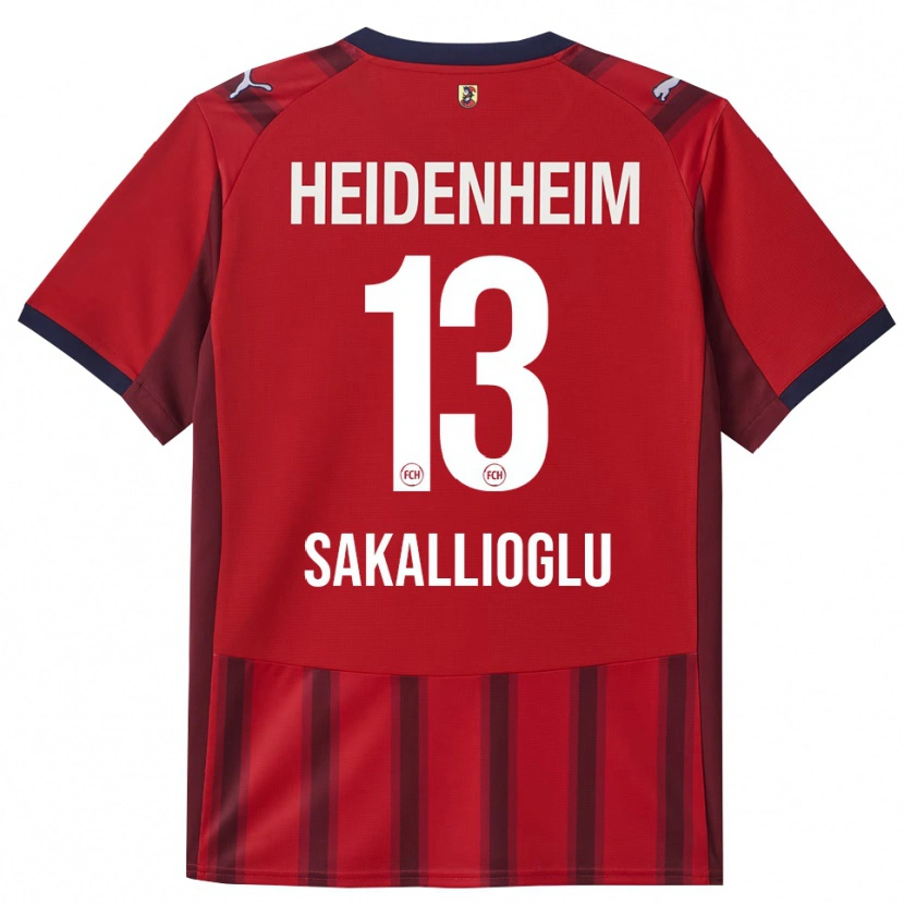 Danxen Kinderen Nisa Sakallioglu #13 Rood Marineblauw Thuisshirt Thuistenue 2025/26 T-Shirt