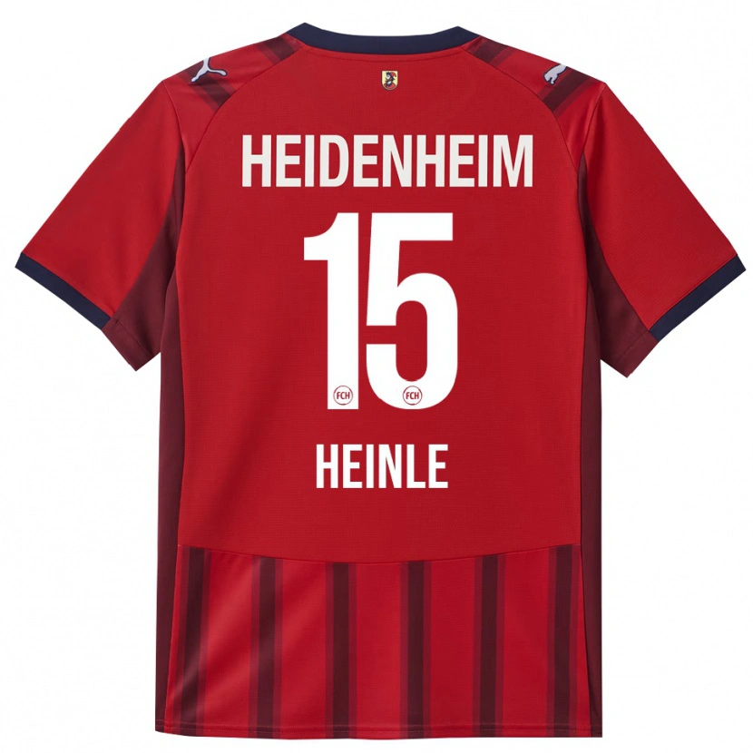 Danxen Kinderen Paul Heinle #15 Rood Marineblauw Thuisshirt Thuistenue 2025/26 T-Shirt