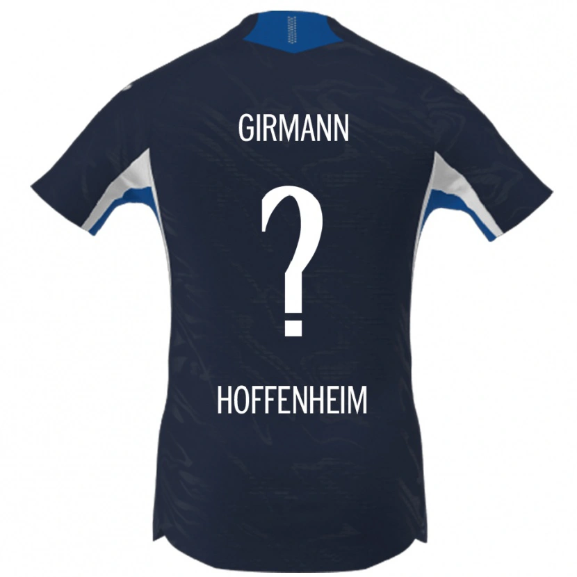 Danxen Kinderen David Girmann #0 Marineblauw Wit Thuisshirt Thuistenue 2025/26 T-Shirt
