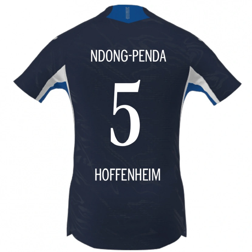 Danxen Kinderen Maxime Ndong-Penda #5 Marineblauw Wit Thuisshirt Thuistenue 2025/26 T-Shirt