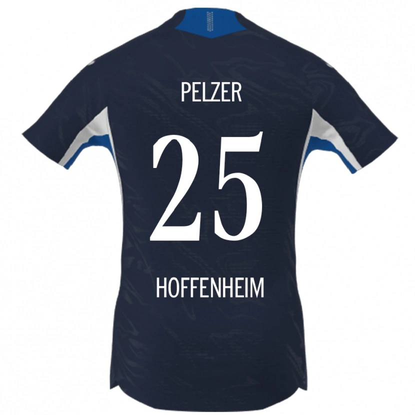 Danxen Kinderen Gianluca Pelzer #25 Marineblauw Wit Thuisshirt Thuistenue 2025/26 T-Shirt
