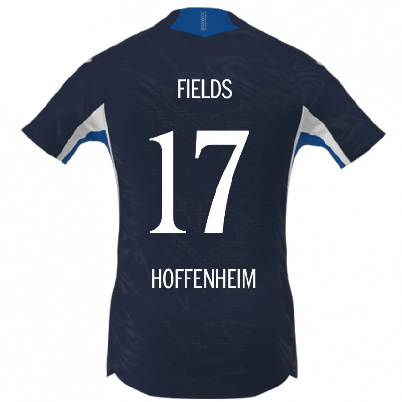 Danxen Kinderen Jykese Fields #17 Marineblauw Wit Thuisshirt Thuistenue 2025/26 T-Shirt