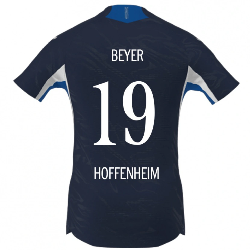 Danxen Kinderen Julian Beyer #19 Marineblauw Wit Thuisshirt Thuistenue 2025/26 T-Shirt