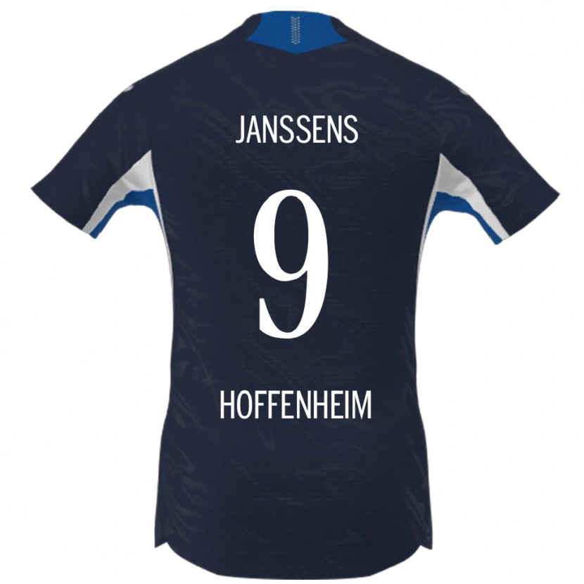 Danxen Kinderen Jill Janssens #9 Marineblauw Wit Thuisshirt Thuistenue 2025/26 T-Shirt