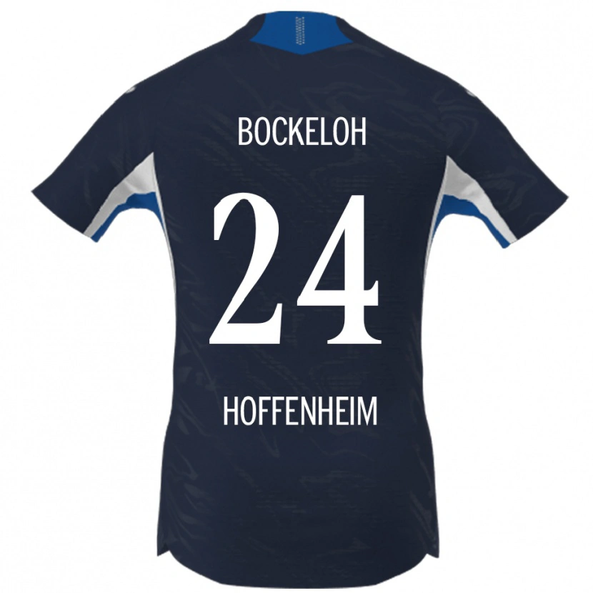 Danxen Kinderen Leonhard Bockeloh #24 Marineblauw Wit Thuisshirt Thuistenue 2025/26 T-Shirt