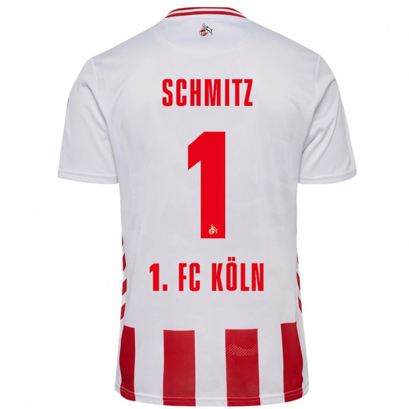 Danxen Kinderen Lisa Schmitz #1 Wit Rood Thuisshirt Thuistenue 2025/26 T-Shirt