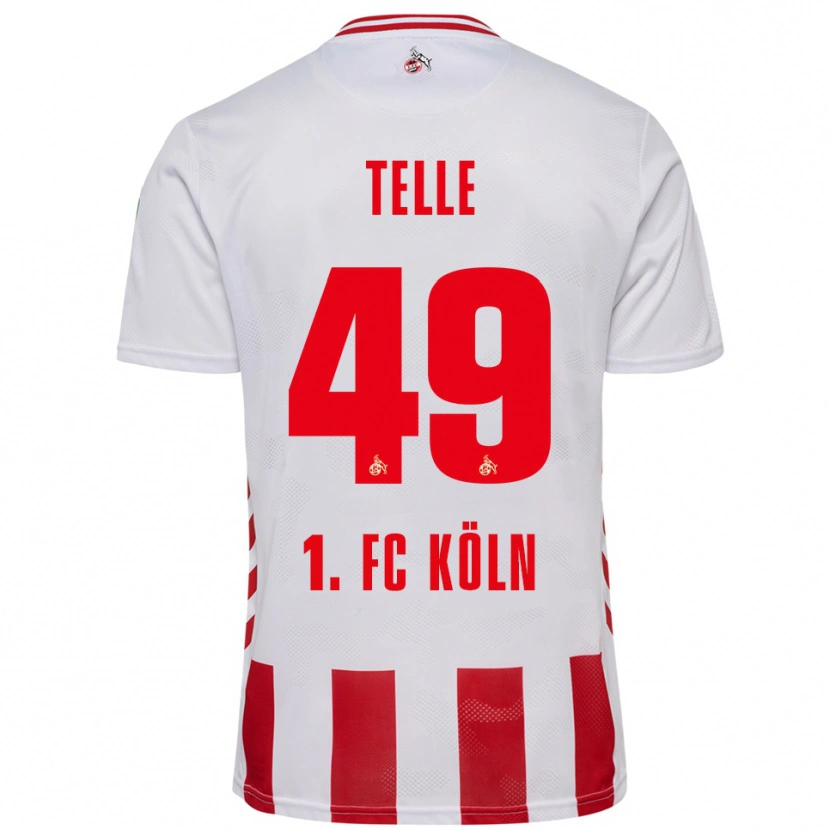 Danxen Kinderen Neo Telle #49 Wit Rood Thuisshirt Thuistenue 2025/26 T-Shirt