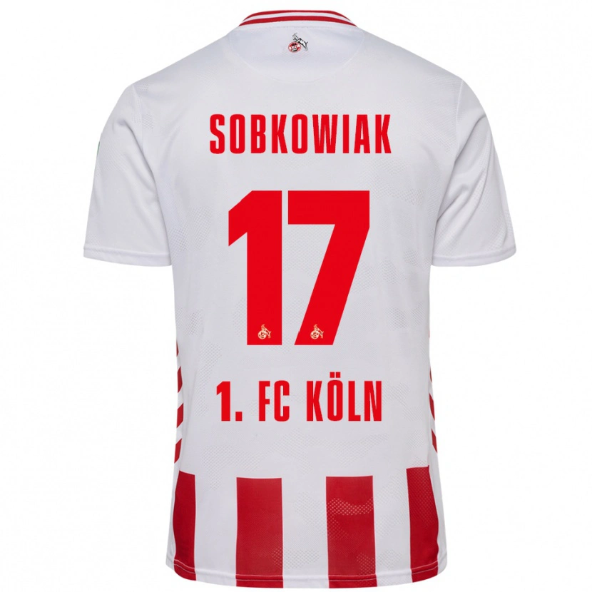 Danxen Kinderen Jannis Sobkowiak #17 Wit Rood Thuisshirt Thuistenue 2025/26 T-Shirt