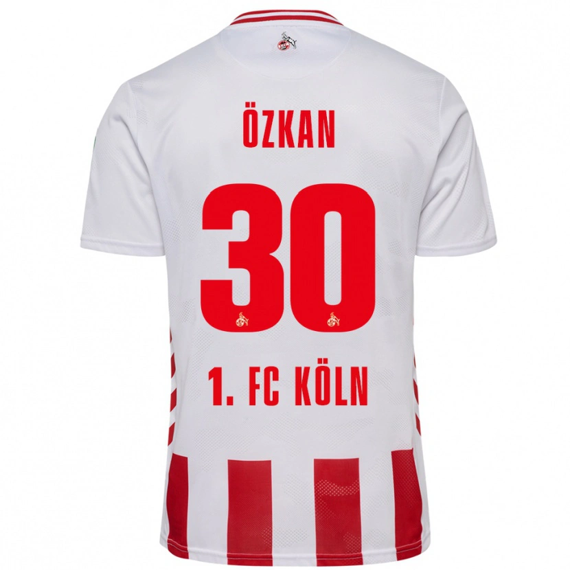 Danxen Kinderen Mikail Özkan #30 Wit Rood Thuisshirt Thuistenue 2025/26 T-Shirt
