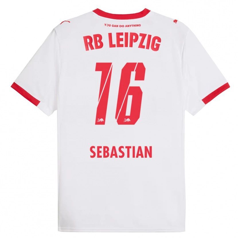 Danxen Kinderen Jordy Sebastian #16 Wit Rood Thuisshirt Thuistenue 2025/26 T-Shirt
