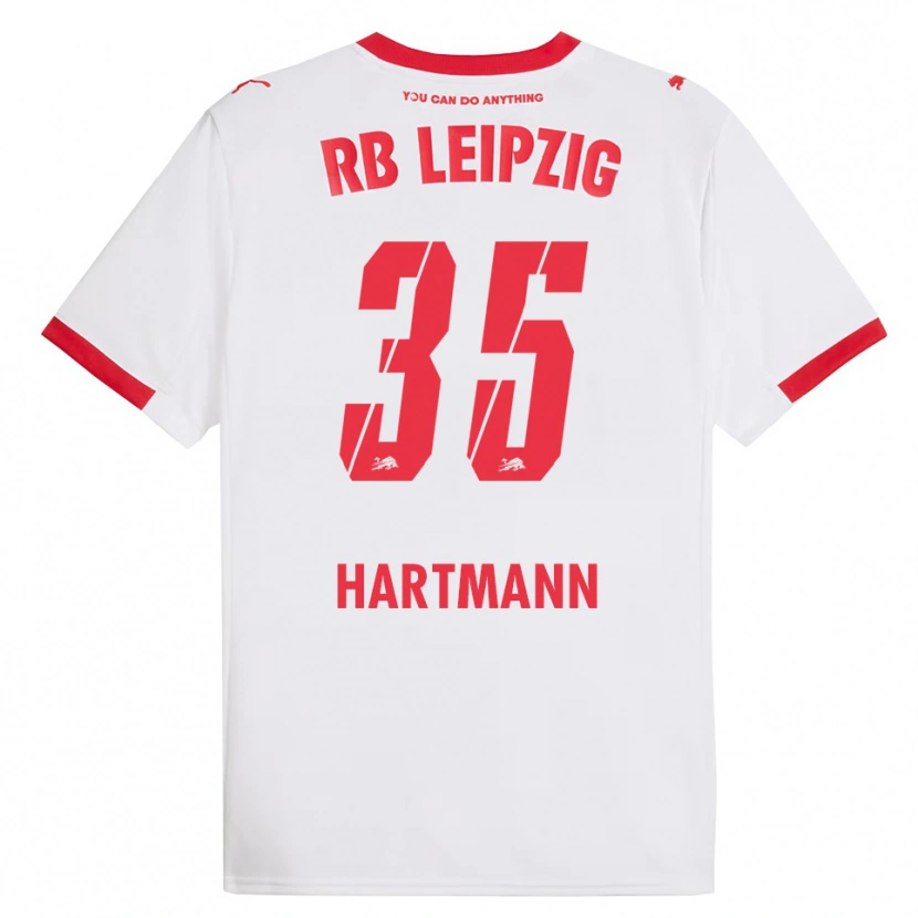 Danxen Kinderen Fabrice Hartmann #35 Wit Rood Thuisshirt Thuistenue 2025/26 T-Shirt