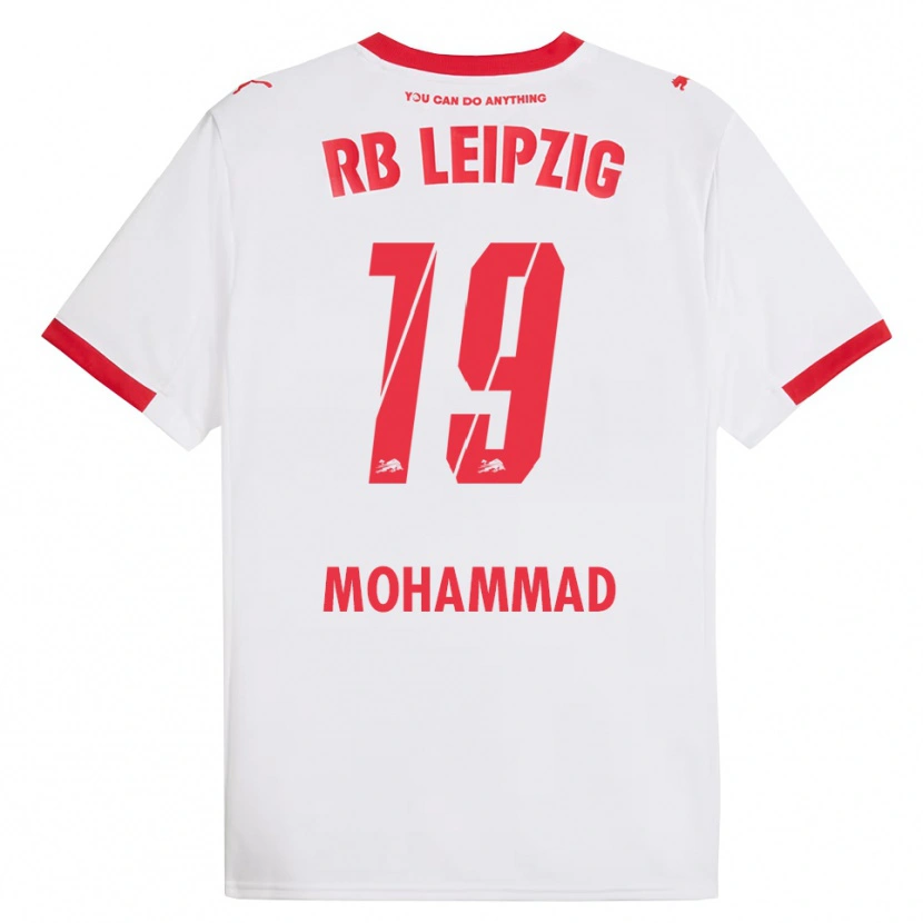 Danxen Kinderen Sammy Mohammad #19 Wit Rood Thuisshirt Thuistenue 2025/26 T-Shirt
