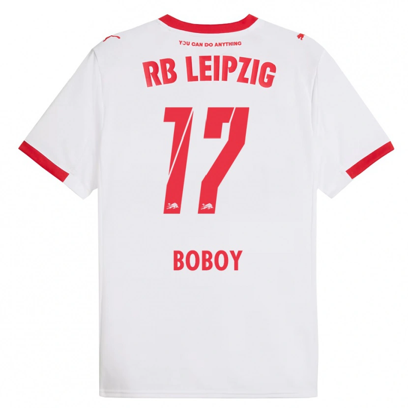 Danxen Kinderen Delice Boboy #17 Wit Rood Thuisshirt Thuistenue 2025/26 T-Shirt