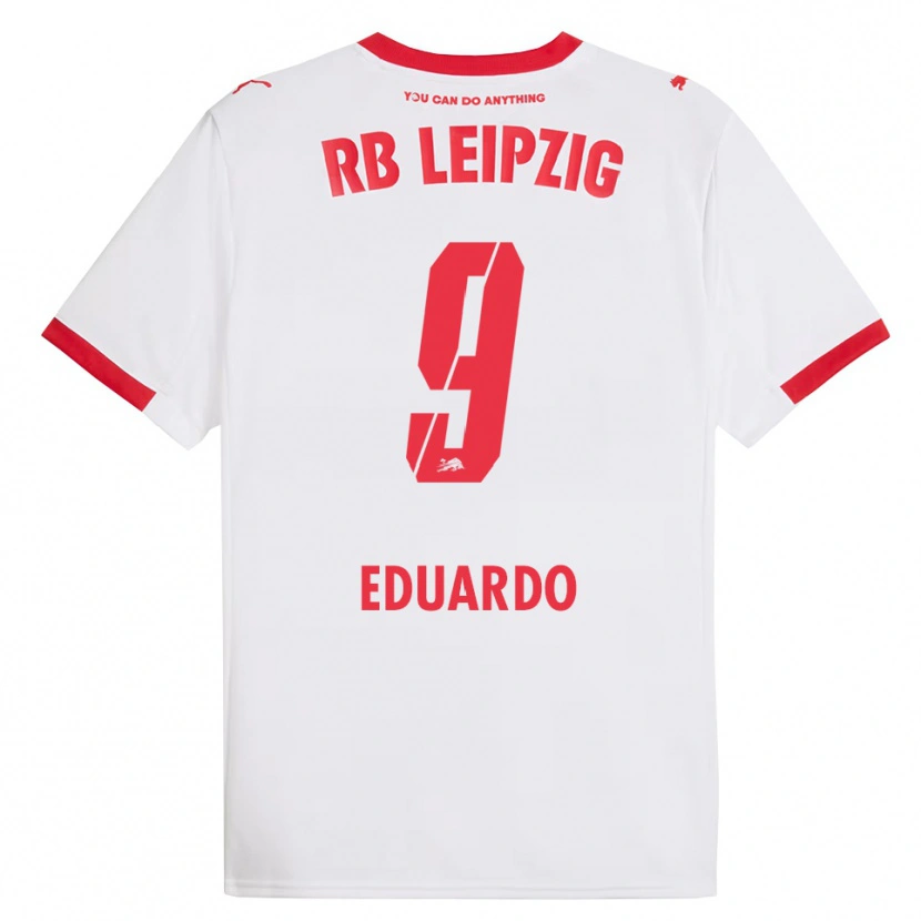 Danxen Kinderen Yannick Eduardo #9 Wit Rood Thuisshirt Thuistenue 2025/26 T-Shirt