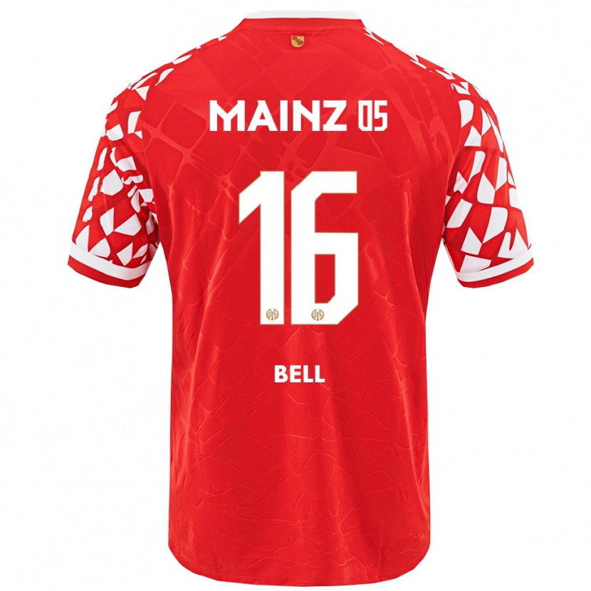Danxen Kinderen Stefan Bell #16 Rood Wit Thuisshirt Thuistenue 2025/26 T-Shirt