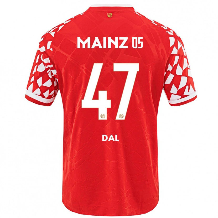 Danxen Kinderen Maxim Dal #47 Rood Wit Thuisshirt Thuistenue 2025/26 T-Shirt