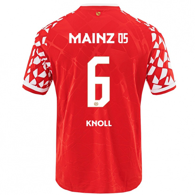 Danxen Kinderen Max Knoll #6 Rood Wit Thuisshirt Thuistenue 2025/26 T-Shirt