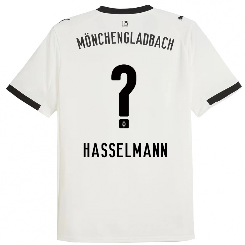 Danxen Kinderen Nina Hasselmann #0 Wit Zwart Thuisshirt Thuistenue 2025/26 T-Shirt