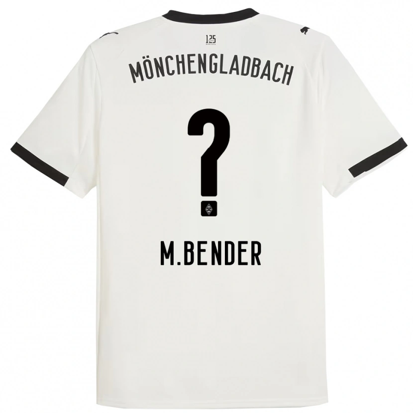 Danxen Kinderen Maurice Bender #0 Wit Zwart Thuisshirt Thuistenue 2025/26 T-Shirt