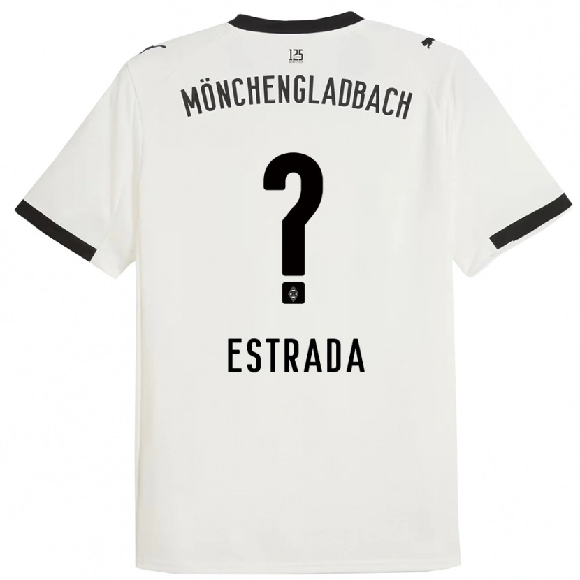 Danxen Kinderen Joshua Jong Estrada #0 Wit Zwart Thuisshirt Thuistenue 2025/26 T-Shirt