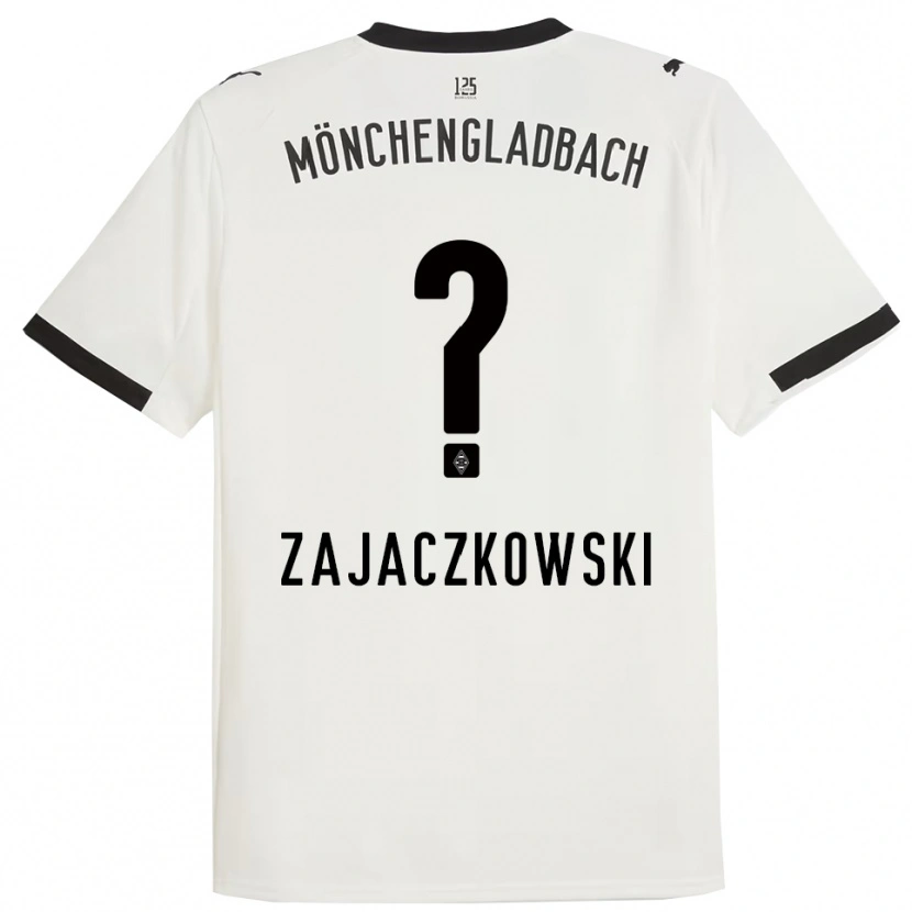 Danxen Kinderen Vincent Zajaczkowski #0 Wit Zwart Thuisshirt Thuistenue 2025/26 T-Shirt