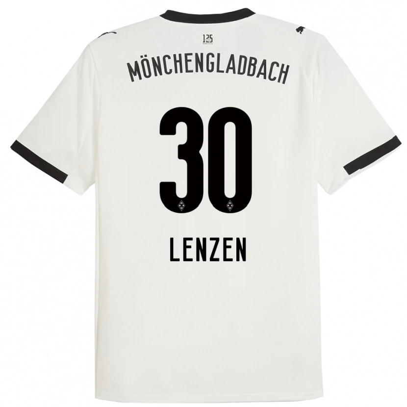 Danxen Kinderen Hannah Lenzen #30 Wit Zwart Thuisshirt Thuistenue 2025/26 T-Shirt