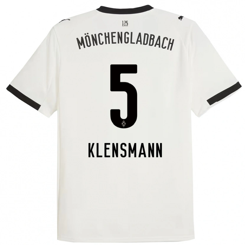 Danxen Kinderen Paula Klensmann #5 Wit Zwart Thuisshirt Thuistenue 2025/26 T-Shirt