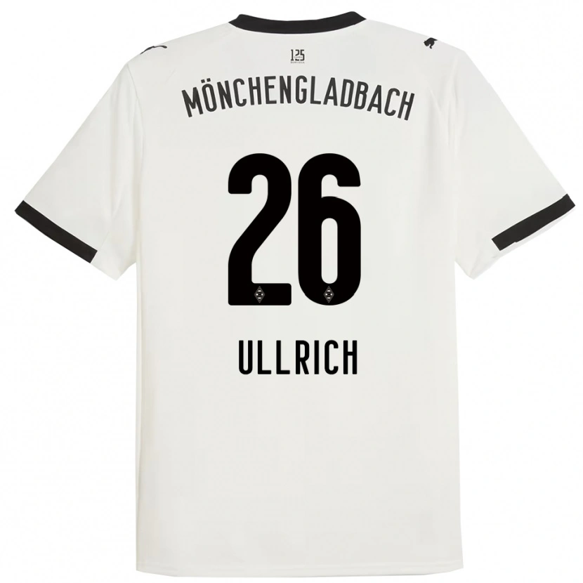 Danxen Kinderen Lukas Ullrich #26 Wit Zwart Thuisshirt Thuistenue 2025/26 T-Shirt