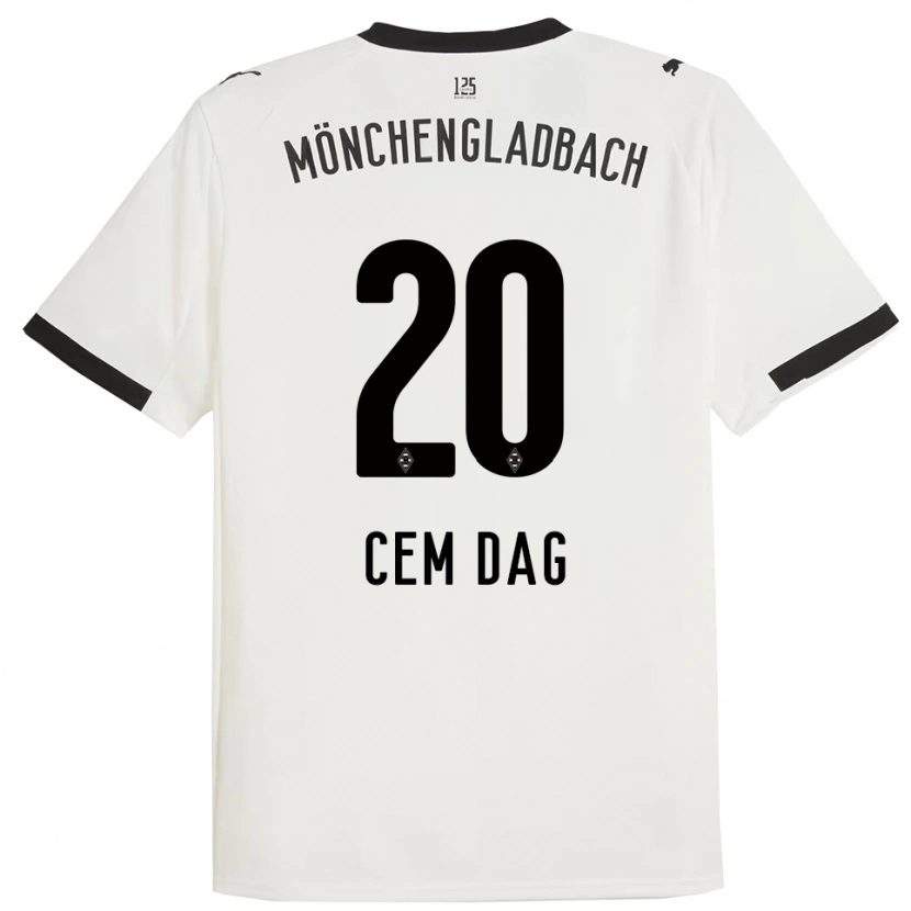 Danxen Kinderen Cem Dag #20 Wit Zwart Thuisshirt Thuistenue 2025/26 T-Shirt