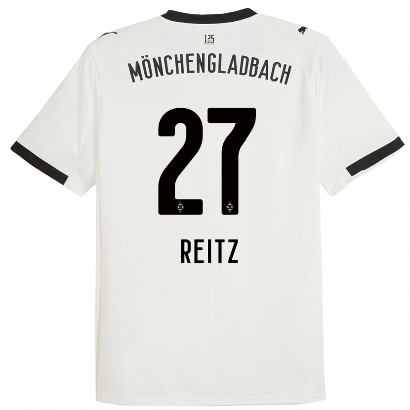Danxen Kinderen Rocco Reitz #27 Wit Zwart Thuisshirt Thuistenue 2025/26 T-Shirt