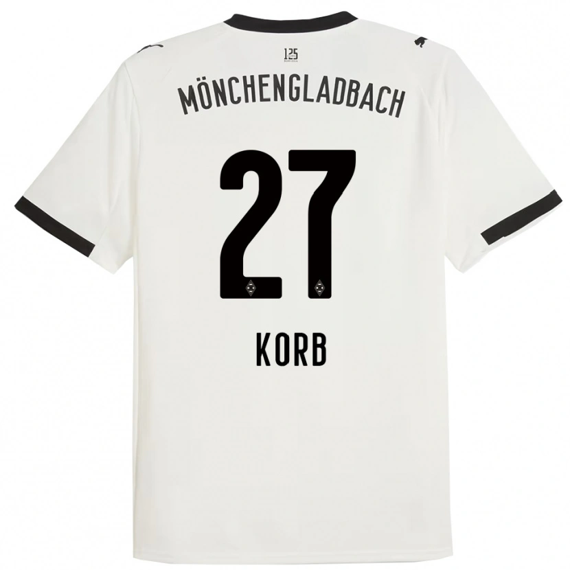 Danxen Kinderen Julian Korb #27 Wit Zwart Thuisshirt Thuistenue 2025/26 T-Shirt