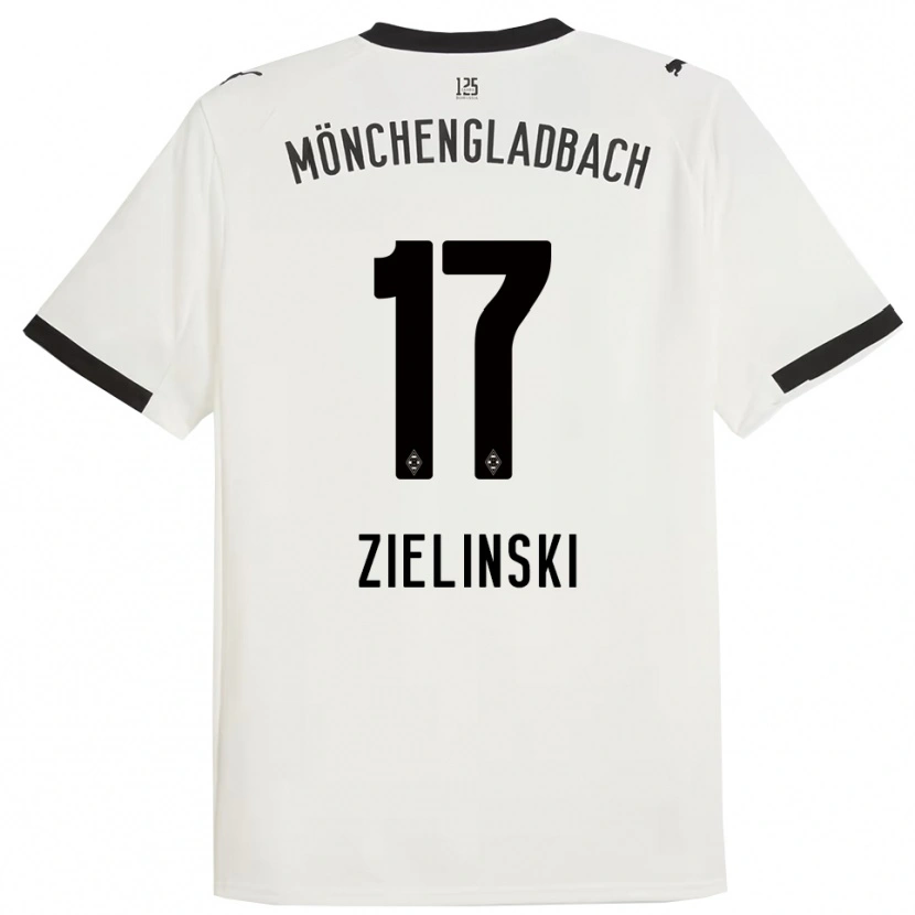 Danxen Kinderen Yvonne Zielinski #17 Wit Zwart Thuisshirt Thuistenue 2025/26 T-Shirt
