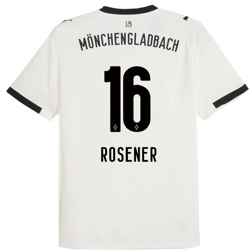 Danxen Kinderen Chiara Rösener #16 Wit Zwart Thuisshirt Thuistenue 2025/26 T-Shirt