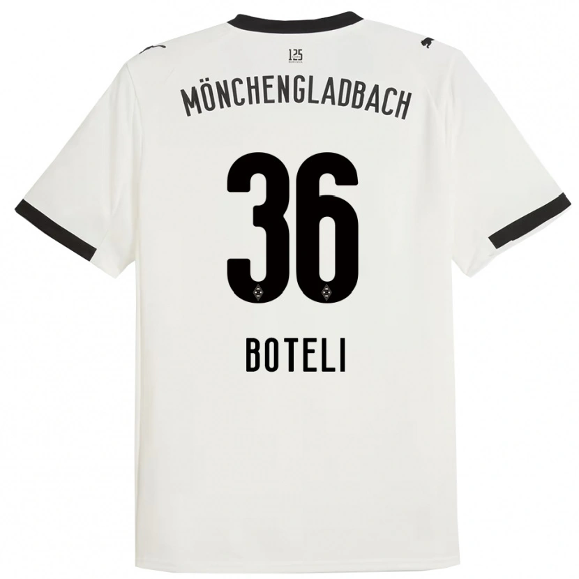 Danxen Kinderen Winsley Boteli #36 Wit Zwart Thuisshirt Thuistenue 2025/26 T-Shirt