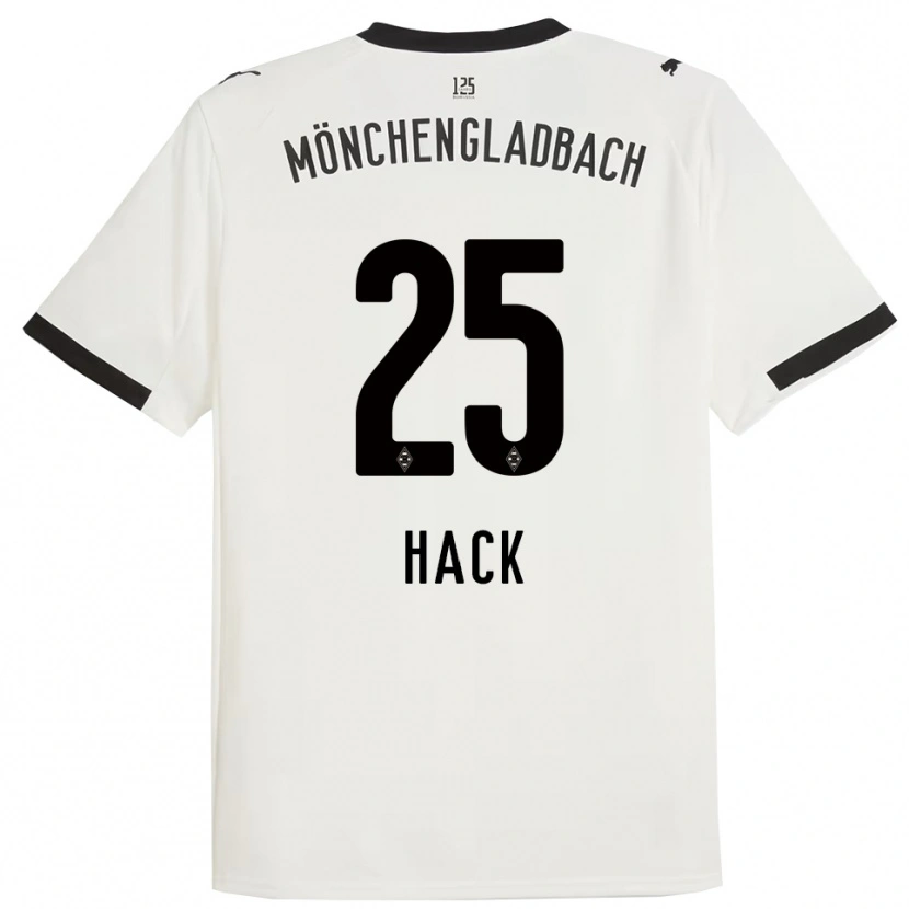 Danxen Kinderen Robin Hack #25 Wit Zwart Thuisshirt Thuistenue 2025/26 T-Shirt