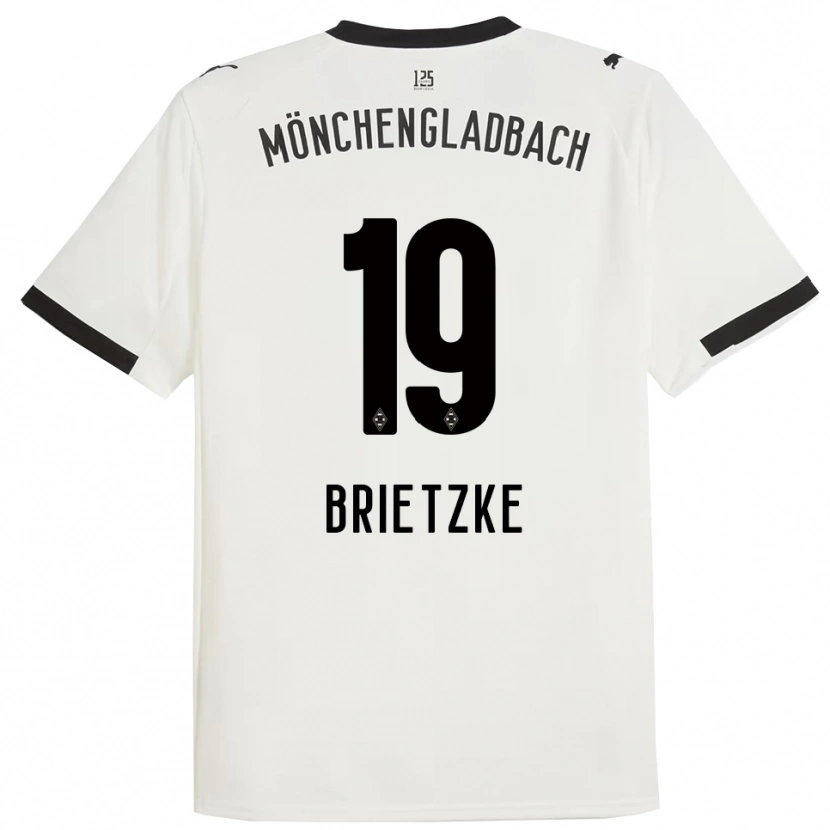 Danxen Kinderen Yvonne Brietzke #19 Wit Zwart Thuisshirt Thuistenue 2025/26 T-Shirt