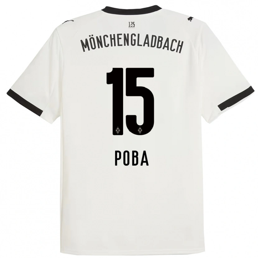 Danxen Kinderen Peniel Poba #15 Wit Zwart Thuisshirt Thuistenue 2025/26 T-Shirt