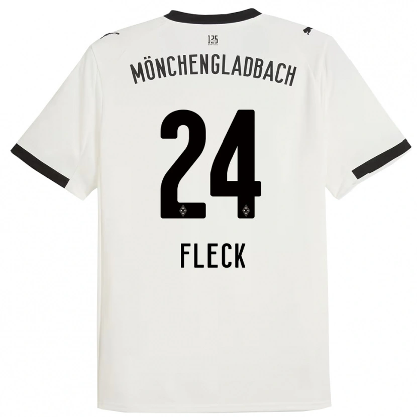 Danxen Kinderen Fritz Fleck #24 Wit Zwart Thuisshirt Thuistenue 2025/26 T-Shirt