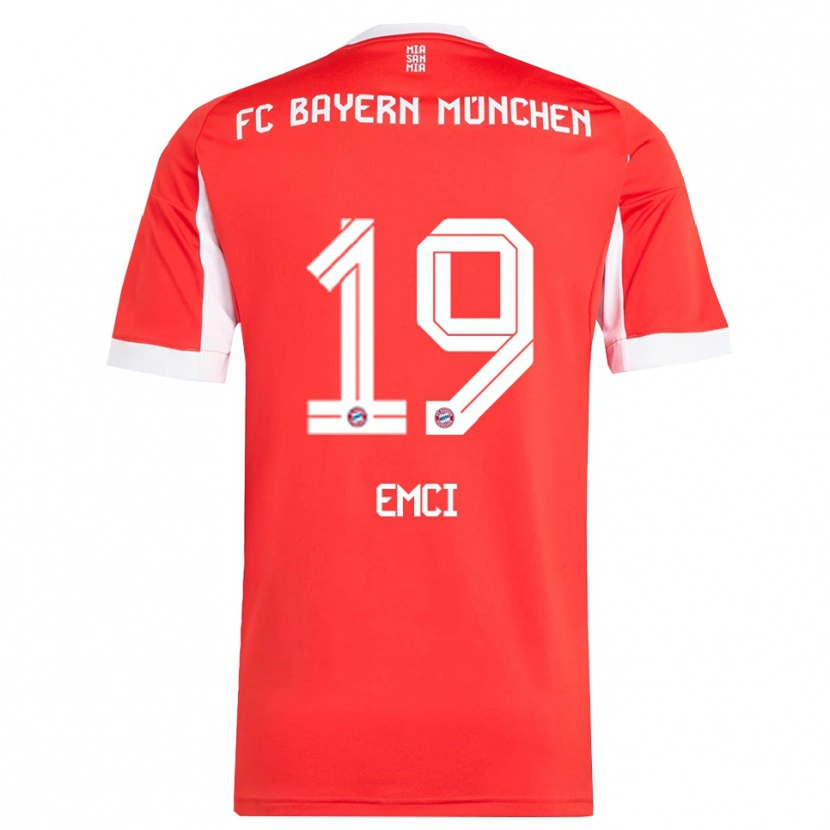 Danxen Kinderen Ben Emci #19 Wit Rood Thuisshirt Thuistenue 2025/26 T-Shirt
