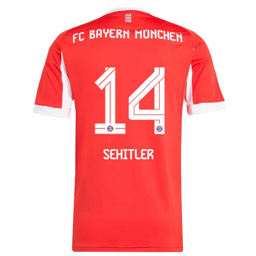 Danxen Kinderen Alara Şehitler #14 Wit Rood Thuisshirt Thuistenue 2025/26 T-Shirt