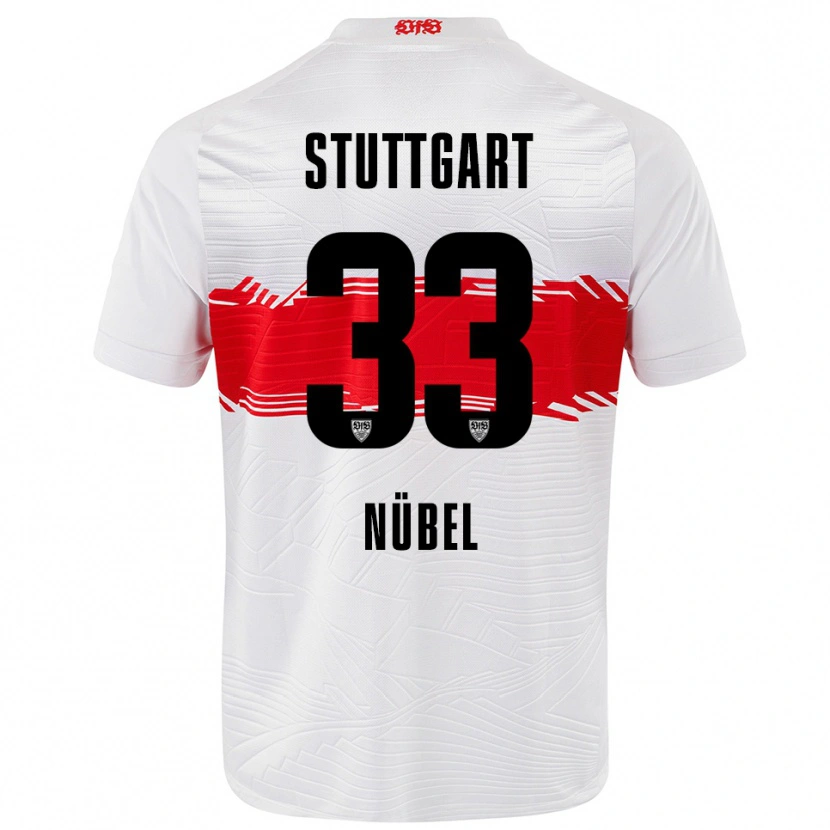 Danxen Kinderen Alexander Nübel #33 Wit Rood Thuisshirt Thuistenue 2025/26 T-Shirt