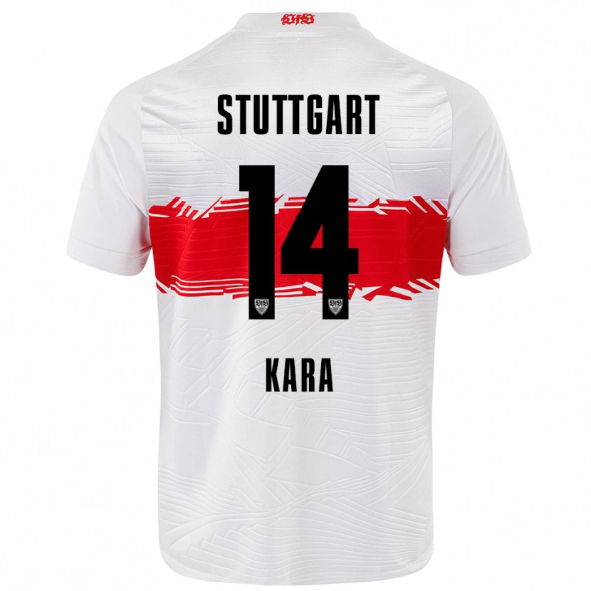 Danxen Kinderen Semih Kara #14 Wit Rood Thuisshirt Thuistenue 2025/26 T-Shirt