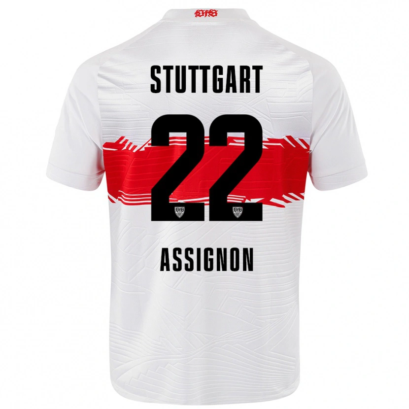 Danxen Kinderen Lorenz Assignon #22 Wit Rood Thuisshirt Thuistenue 2025/26 T-Shirt