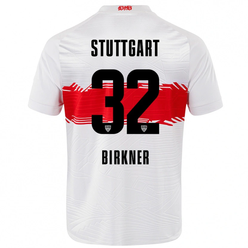 Danxen Kinderen Hanna Birkner #32 Wit Rood Thuisshirt Thuistenue 2025/26 T-Shirt