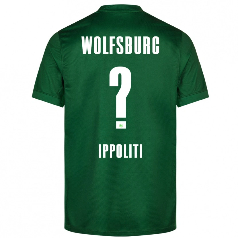 Danxen Kinderen Mario Ippoliti #0 Groen Wit Thuisshirt Thuistenue 2025/26 T-Shirt
